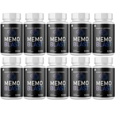 Memo Blast- Brain Health Support Formula, Nootropic Supplement- 10 Bottles