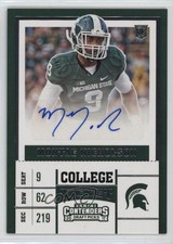 2017 Panini Contenders Draft Picks College Ticket Montae Nicholson Auto 1m8f