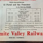 1941 Yosemite Valley Railway Summer Train Timetable to Yosemite - Wall Poster  — photo 3
