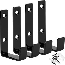 &reg; 4 Pack Heavy Duty Garage Hooks Carbon Steel J Shape Wall Hooks for Garage, Tra