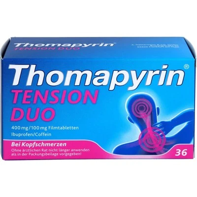 A. NATTERMANN THOMAPYRIN TENSION DUO 400 mg/100 mg Filmtabletten 36 St PZN19383570