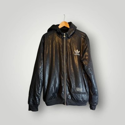 Vintage Adidas Originals Chile 62 Wetlook Hoodie - Sherpa gefüttert - XL