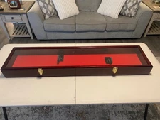 Display Case for Gun or Sword Cherry Wood