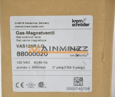 1PC Krom Schroder VAS125R/LQ solenoid valve new &ex