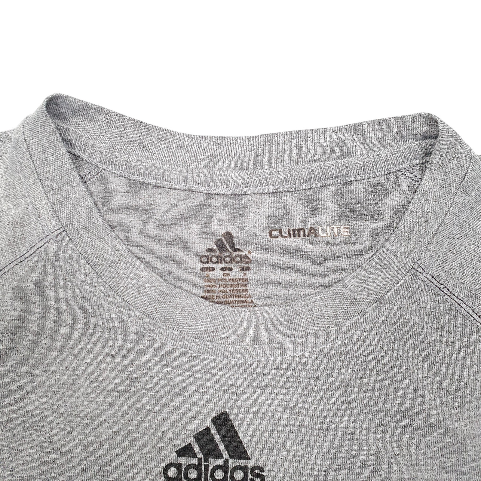 ADIDAS Grey T Shirt Tee Cincinati Climalite Active Short Sleeve Polyester Mens S image 2