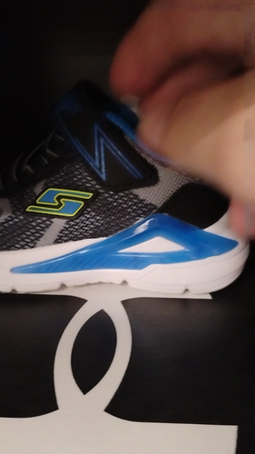 Skechers S-Lights Tri-Namics Toddlers # 5 Blue LEDs Ez Strap 401660N/BKYB New Bx - Video 1 di 1