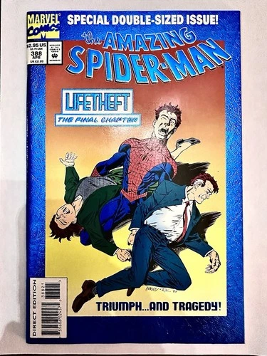 Amazing Spider-Man #388 Blue Foil Marvel 1994 LifeTheft Part 3 The Vulture NM/M