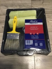 Albany pro expert 4 piece masonry paintbrush and roller set new