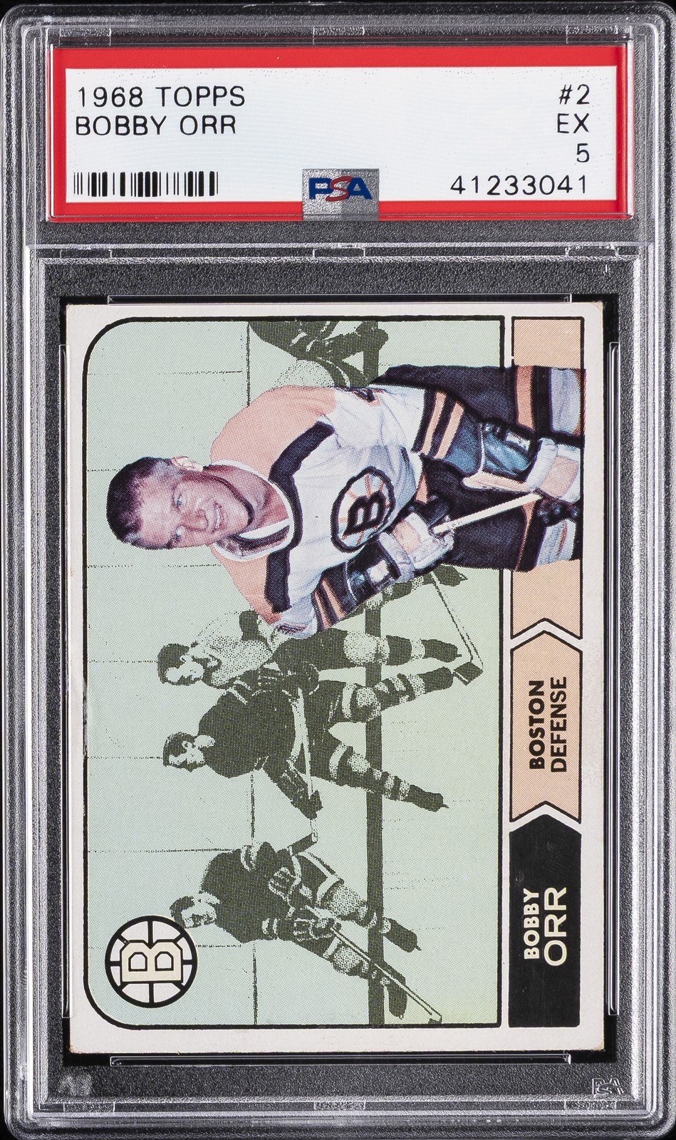1968 TOPPS #2 BOBBY ORR PSA 5