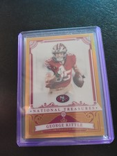 GEORGE KITTLE 2025 PANINI NATIONAL TREASURES 04/10 SSP GOLD