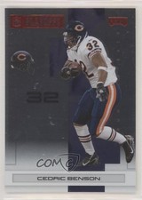 2007 Playoff NFL Playoffs Red Metalized 206/399 Cedric Benson #17 0b6