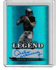 ARCHIE MANNING 2024 LEAF ELECTRUM LEGEND SSP AUTO #/6. NICE. RARE.