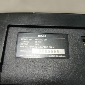 SNK Neo Geo CD Console Set Tested Working Japan A0654