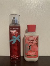 Bath  Body Works Velvet Sugar Fine Fragrance Mist  Body Lotion 8 Fl OZ New 