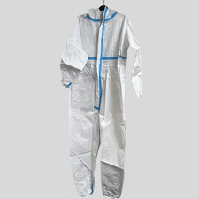 5X  Disposable Coveralls XL / XXL White PPE Protective Suite Type 5/6