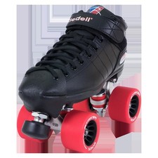 Riedell Quad Roller Skates - R3 Derby Black 