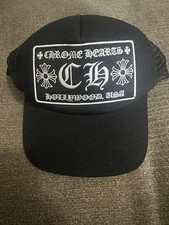 Chrome Hearts Hollywood Trucker Hat Black/White