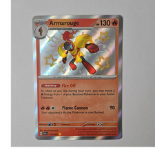 Pokemon TCG Armarouge 115/091 SV: Paldean Fates Shiny Rare Holo Eng 130HP on eBay