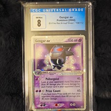 Gengar ex EX FireRed & LeafGreen 108/112 Holo Rare CGC 8 Graded 2004 on eBay