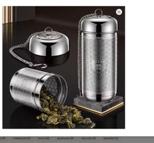 316 S/S Tea Strainer with High-Density Filter for Brewing