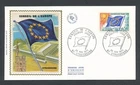 D440907 France Silk Cachet FDC European Council Strasbourg