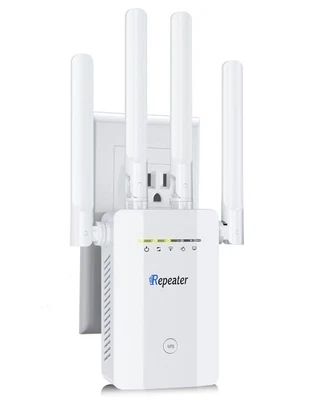 2026 New WiFi Extender Signal Booster for Home, 16ksq.ft Long Range White - Image 1 of 4