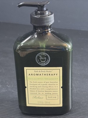 Bath & Body Works Eucalyptus Spearmint Relax Hand Soap 12oz Vtg NEW