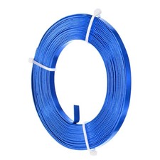 1-Pack 5mm Wide x 16.4ft/5m Bendable Flat Aluminum Wire Blue