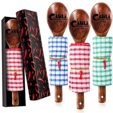3 Pcs Chili Cook off Prizes 1st 2nd 3rd Wooden Spoons for Cook off Trophies G...