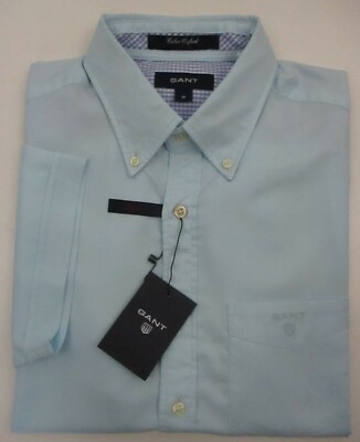 100% Authentic GANT Kurzarmhemd, Pazifikblau. Größe M taillierter Stil. Neu mit Etikett