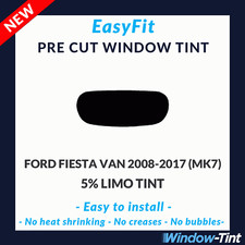 Easyfit Static Vor Cut Getönt Für Ford Fiesta Van 2008-17 (MK7) - 5% Limo Heck