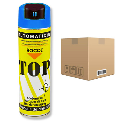 12x TOP Markierungsspray BLAU 500ml Rocol Bodenmarkierung Baustellen Farbspray