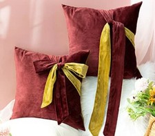 Set 2 copricuscini decorativi in morbido velluto 40cmx40cm