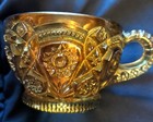  Imperial Glass  1909c. "Fashion " Punch Cup in Smoke with Marigold Overlay — photo 9