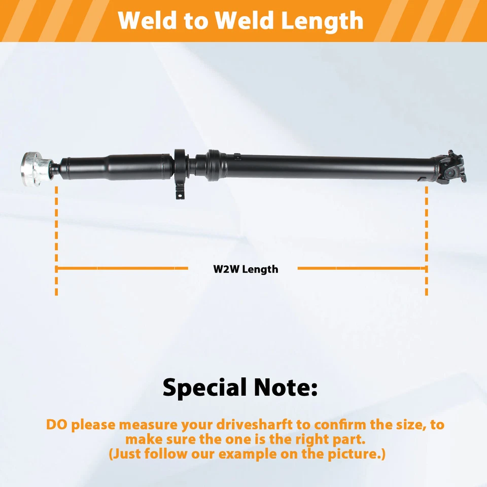 For 2010-2016 Land Rover LR4 V6 3.0L V8 5.0L Rear Driveshaft ? AWD TVB500360 - Изображение 2 из 4