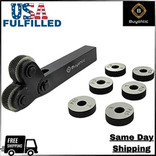 7pcs Double-Wheel Lathe Knurling Tools, Pitch 0.5/1.0/2.0mm-USA FULFILLED