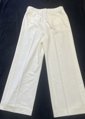 Reiss Leanna Smokinghose weites Bein weiße Hose - Größe US 10 / UK 14 - Einzelhandel 290 $ - Bild 9 von 9