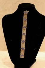 Bracciale antico argento sterling reale timbrato 925 - 37 grammi