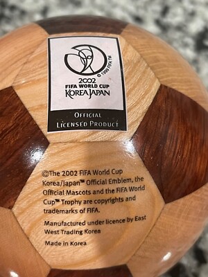 2002 FIFA Japan-Korea World Cup Wooden Soccer Ball | eBay