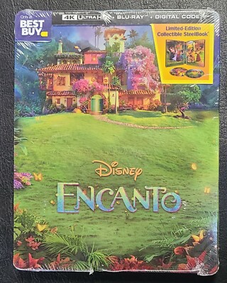 Disney's ENCANTO ( STEELBOOK 4K Ultra HD +Blu-ray +Digital) LIMITED EDITION!