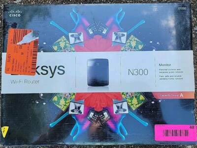 Cisco Linksys E1200 300 Mbps 4-Port Wireless-N w/ 2.4GHz Band