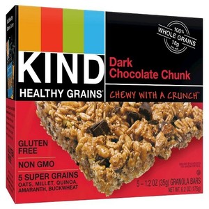 Kind healthy grains, chewy with a crunch granola bar, Dark chocolate chunk (602652184024)