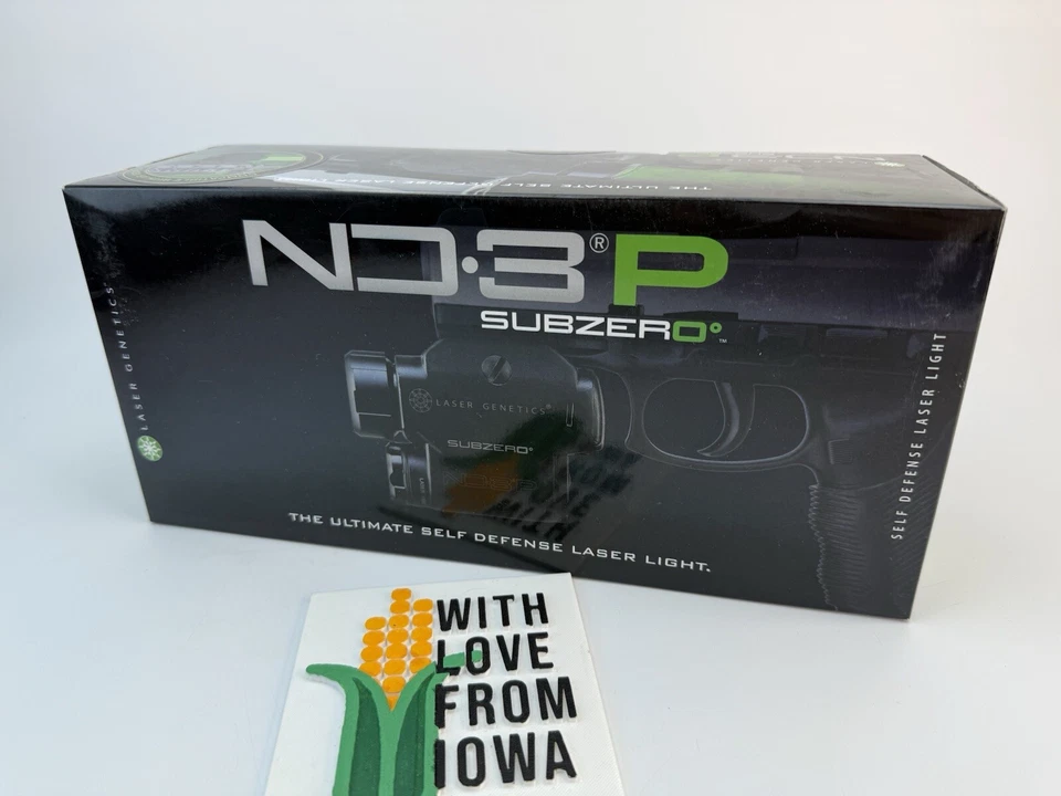 Iluminación láser verde Laser Genetics ND3-P Sub Zero 15 mW. con interruptor de presión y pistola Foto 2 de 4