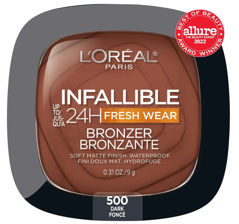 L'OREAL Paris Infallible 24H Fresh Wear Soft Matte Bronzer #500 Dark (1) - Image 2 of 3