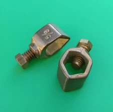 (2 PCS) Perfect Vision Copper Grounding Clamp for 5/8" Ground Rod 