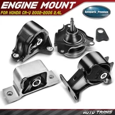 4x Engine Motor & Transmission Mount for Honda CR-V 2002-2006 L4 2.4L Auto trans