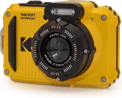Kodak PIXPRO WPZ2 16MP 4x Zoom robuste Kompaktkamera - Gelb