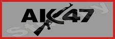 AK 47 Metal Sign 6" x 18" or 8" x 24"