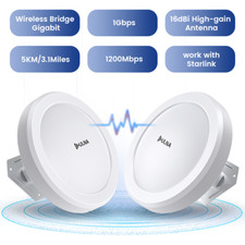 5.8G Gigabit Wireless Bridge Network Ethernet Outdoor Point to Point WIFI Bridge