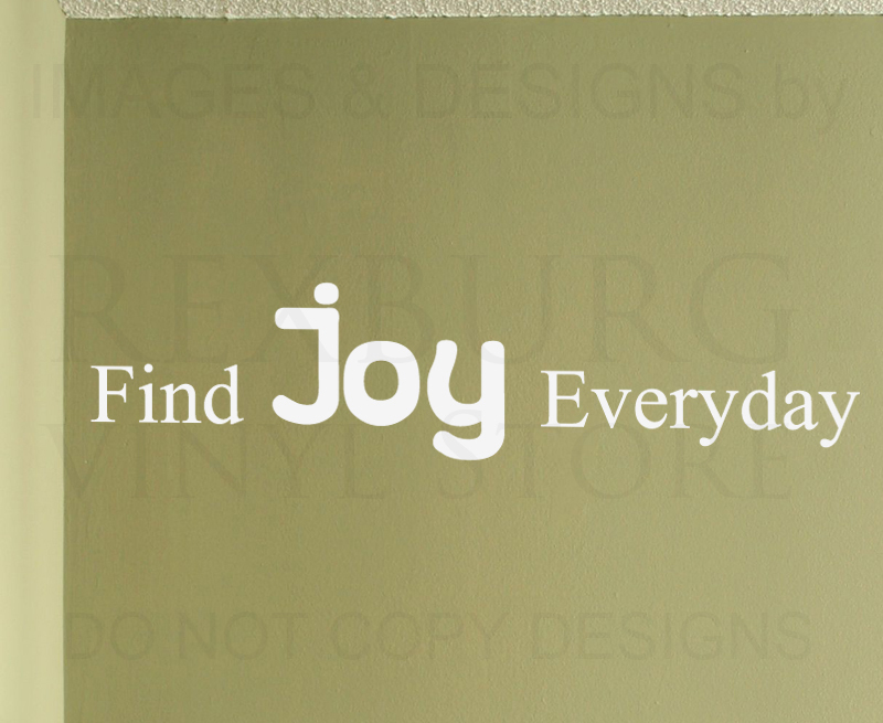 Find Joy Life Vinyl Wall Decal Sticker Graphic Art Lettering Adhesive IN90